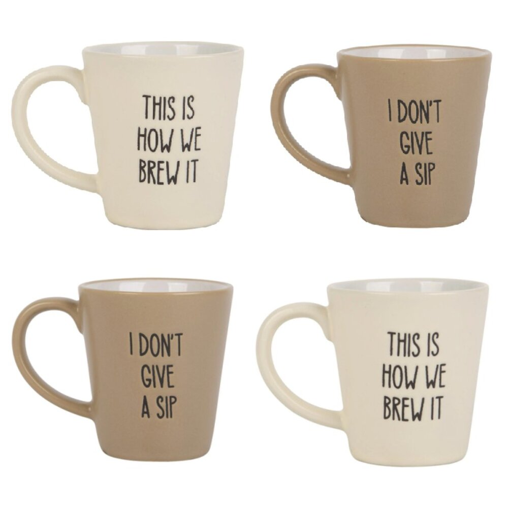 NWT Espresso Shot Mugs Set of 4 WHILE SUPPLIES LAST Ceramic Coffee Tea Cup 2.5oz